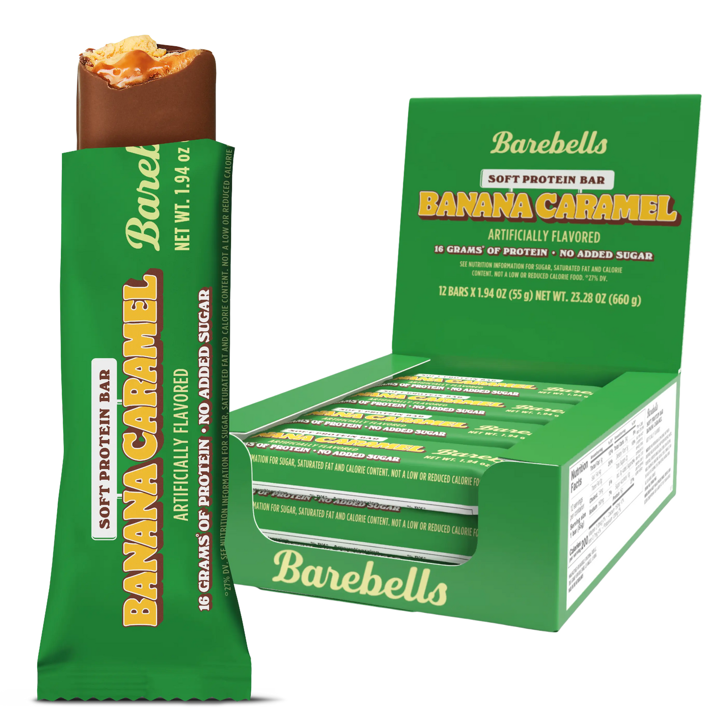 Barebells Protein Bars - 12 Count, 1.9oz Bars - Protein Snacks with 20g of High Protein - 1g of Total Sugars