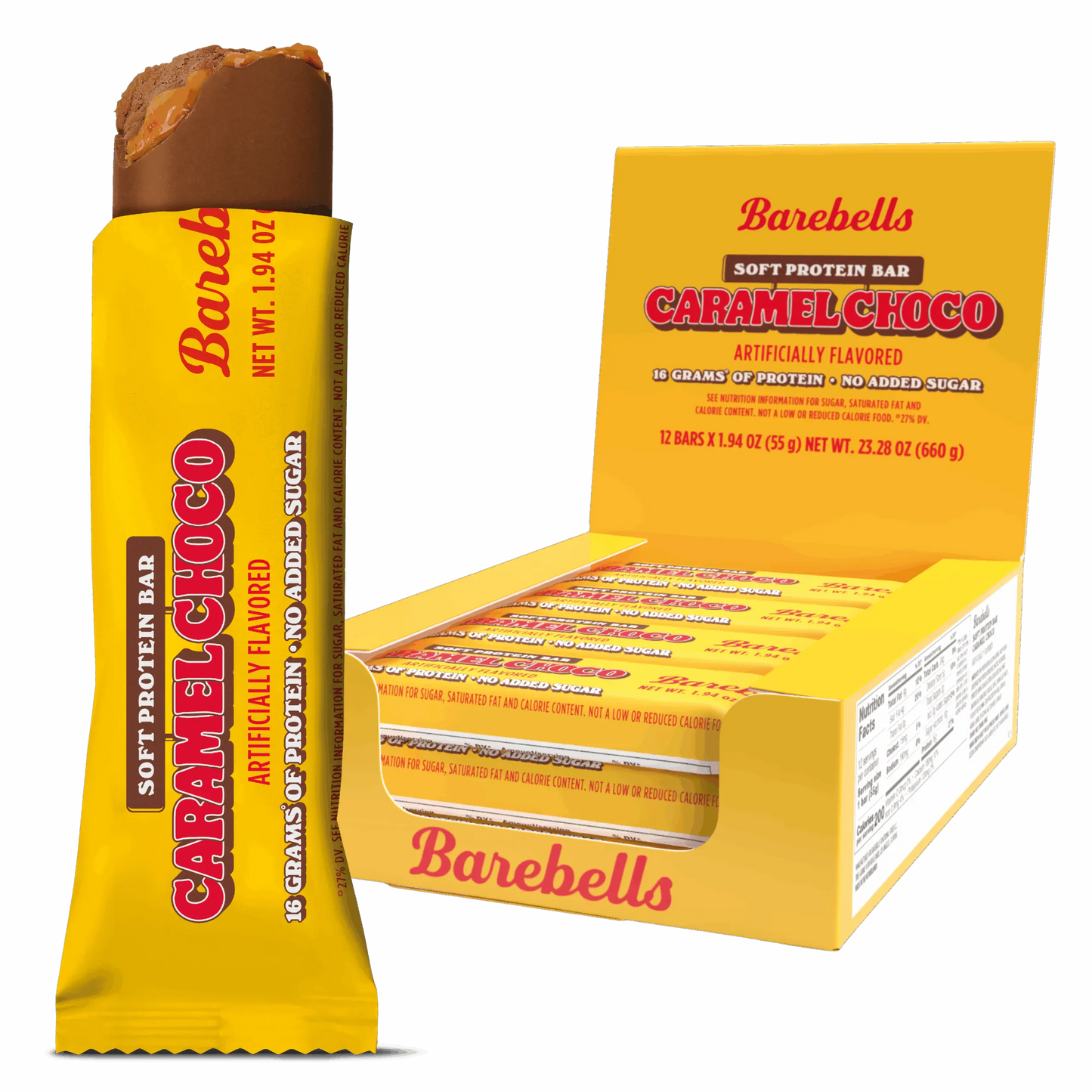 Barebells Protein Bars - 12 Count, 1.9oz Bars - Protein Snacks with 20g of High Protein - 1g of Total Sugars