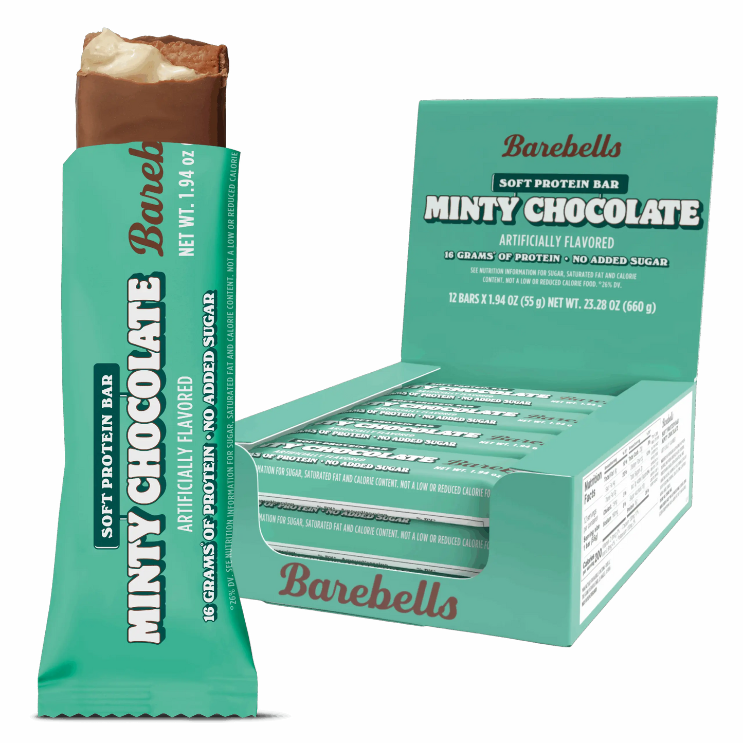 Barebells Protein Bars - 12 Count, 1.9oz Bars - Protein Snacks with 20g of High Protein - 1g of Total Sugars