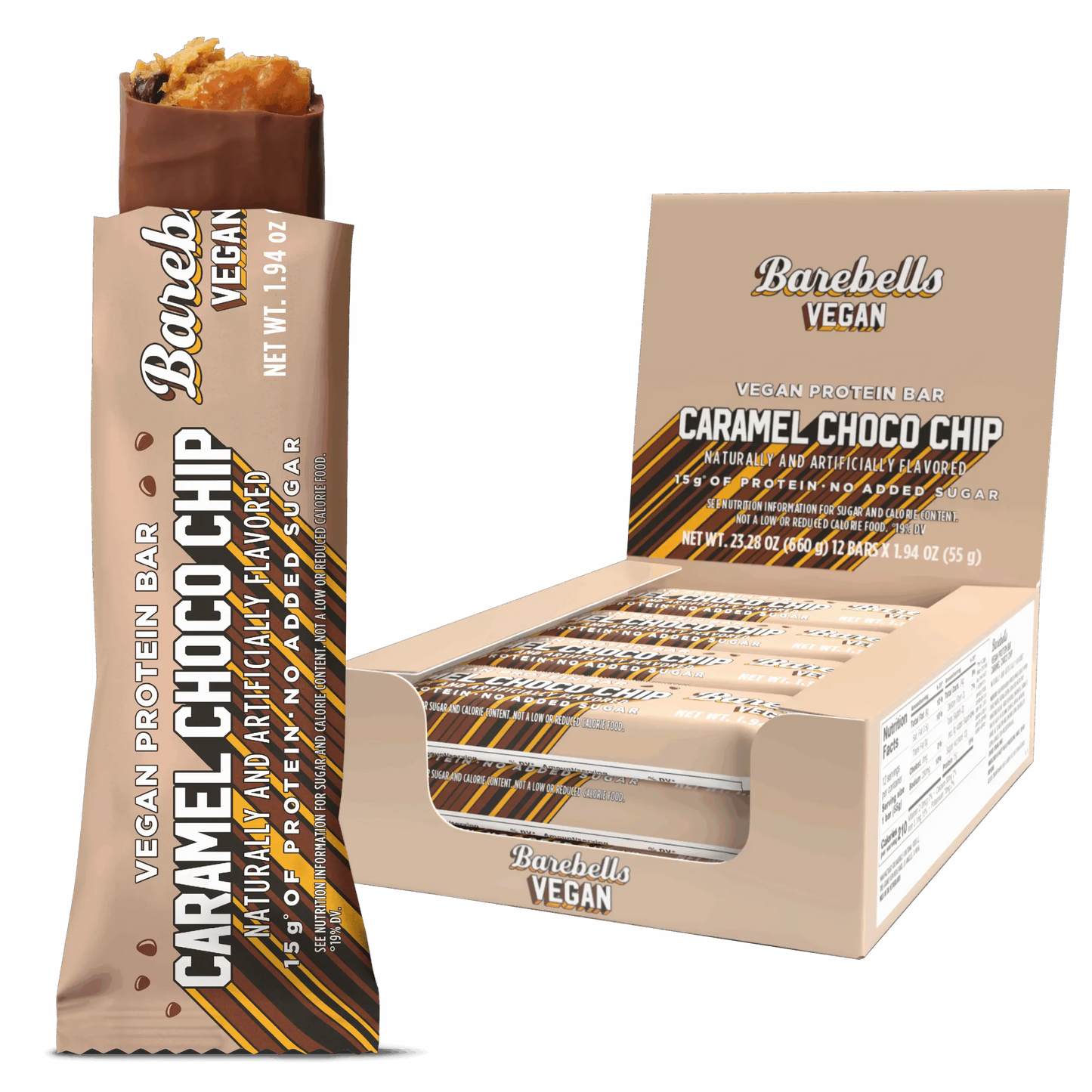 Barebells Protein Bars - 12 Count, 1.9oz Bars - Protein Snacks with 20g of High Protein - 1g of Total Sugars