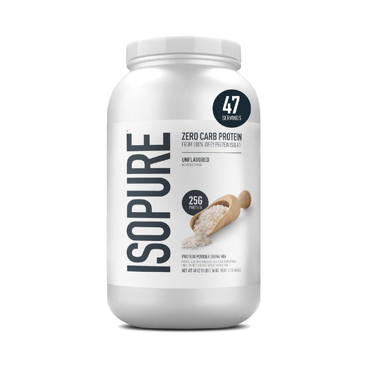 Isopure Protein Powder, Whey Protein Isolate Powder, 25g Protein, Zero Carb & Keto Friendly