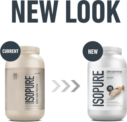 Isopure Protein Powder, Whey Protein Isolate Powder, 25g Protein, Zero Carb & Keto Friendly