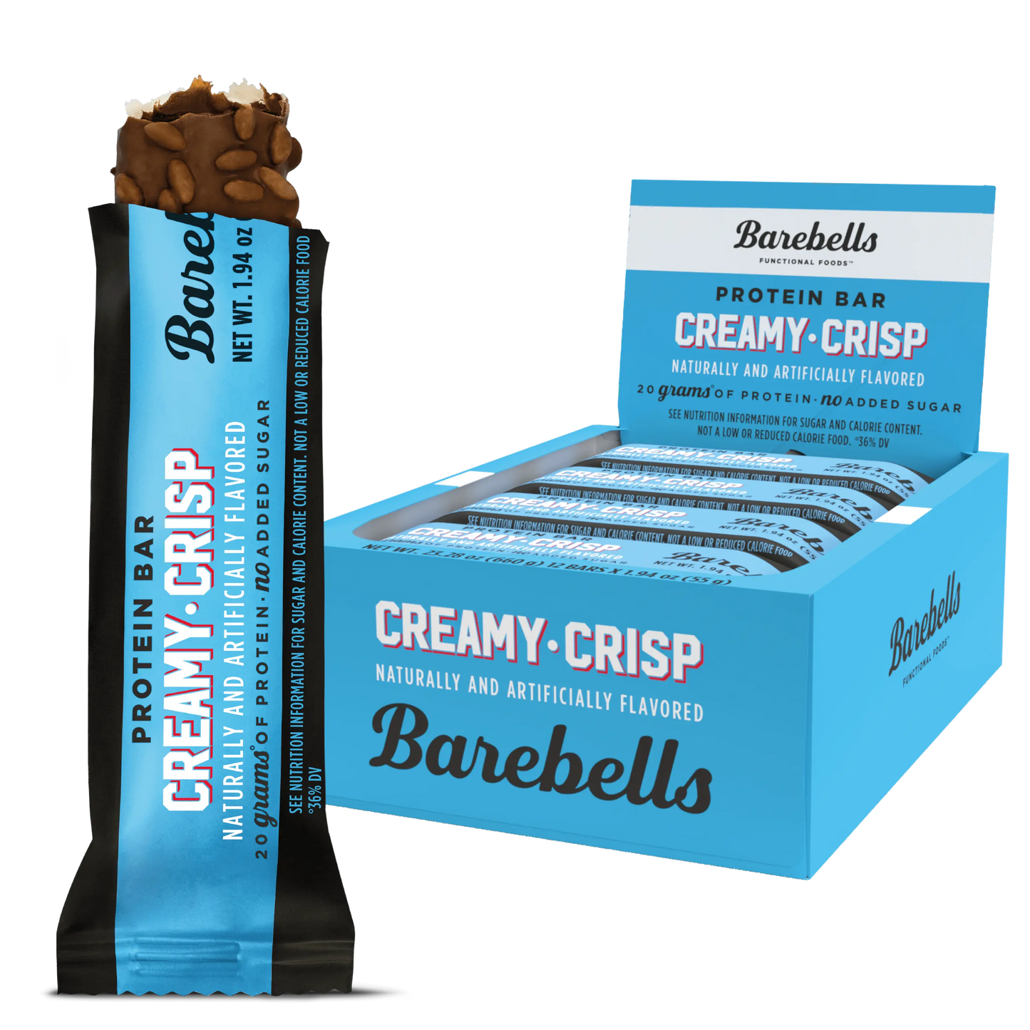Barebells Protein Bars  - 12 Count, 1.9oz Bars - Protein Snacks with 20g of High Protein - 1g of Total Sugars