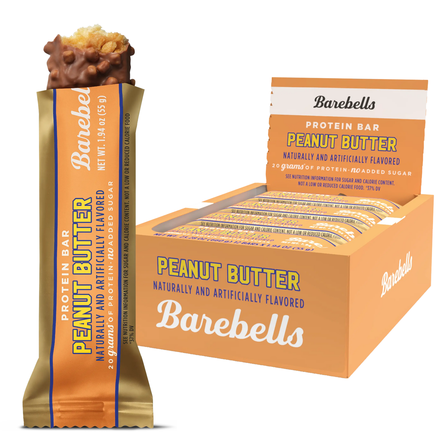 Barebells Protein Bars  - 12 Count, 1.9oz Bars - Protein Snacks with 20g of High Protein - 1g of Total Sugars