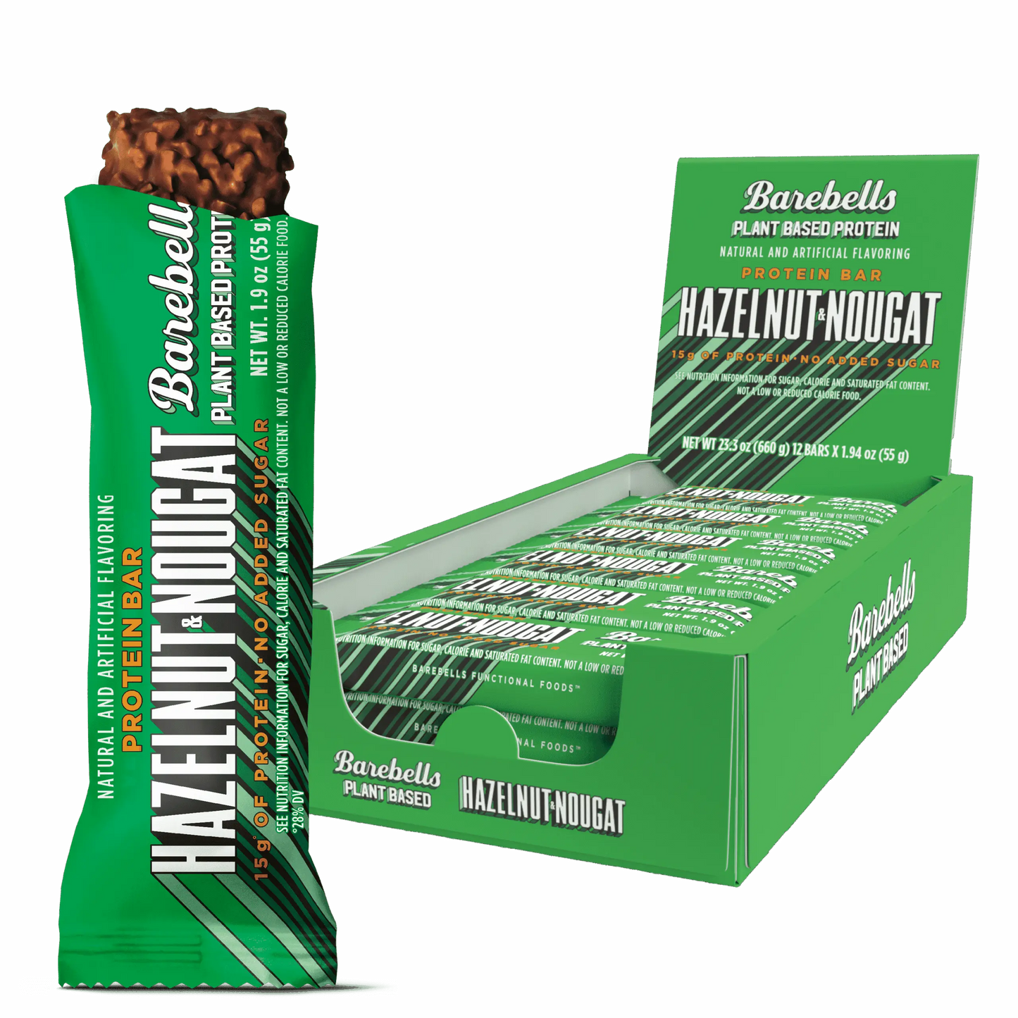 Barebells Protein Bars  - 12 Count, 1.9oz Bars - Protein Snacks with 20g of High Protein - 1g of Total Sugars