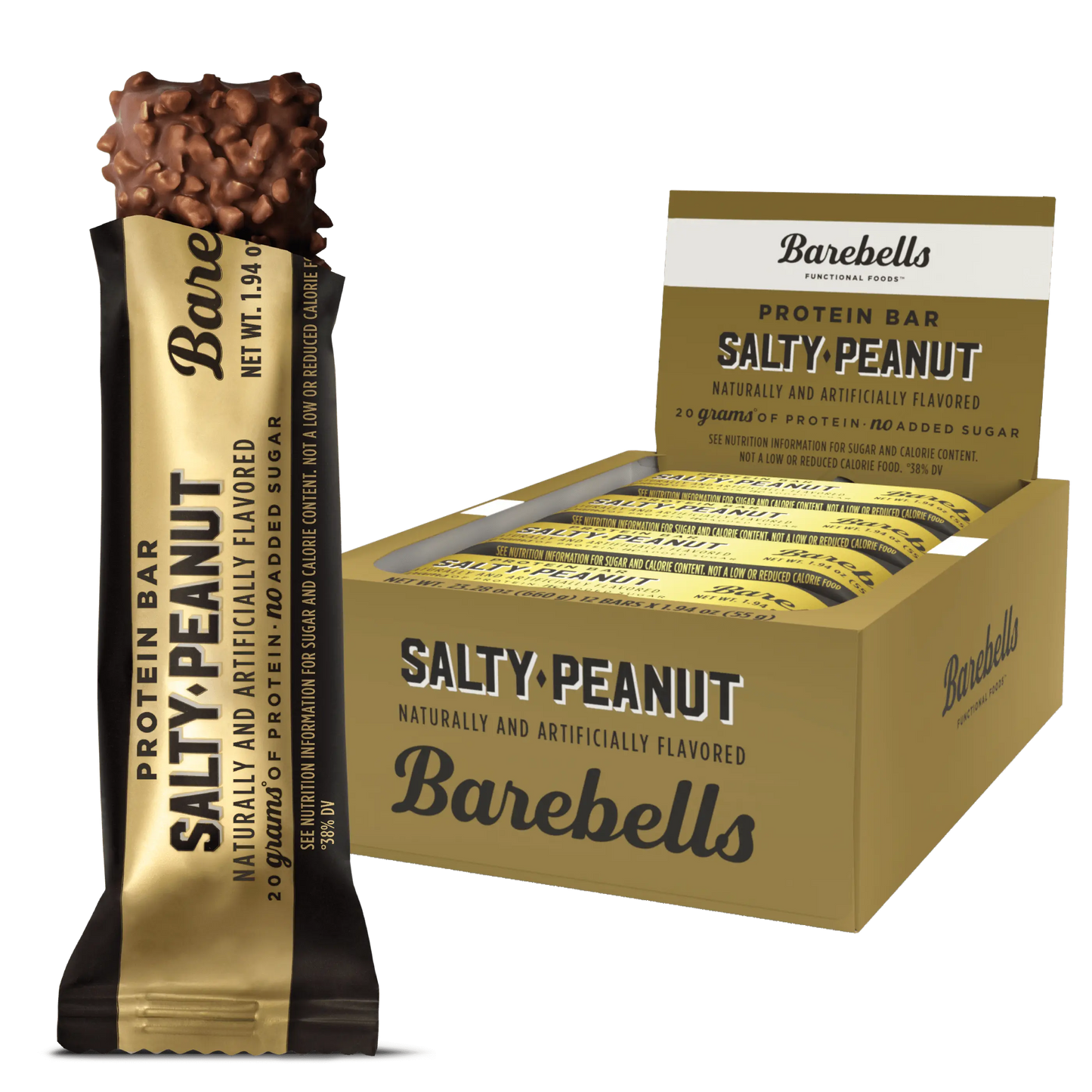 Barebells Protein Bars  - 12 Count, 1.9oz Bars - Protein Snacks with 20g of High Protein - 1g of Total Sugars