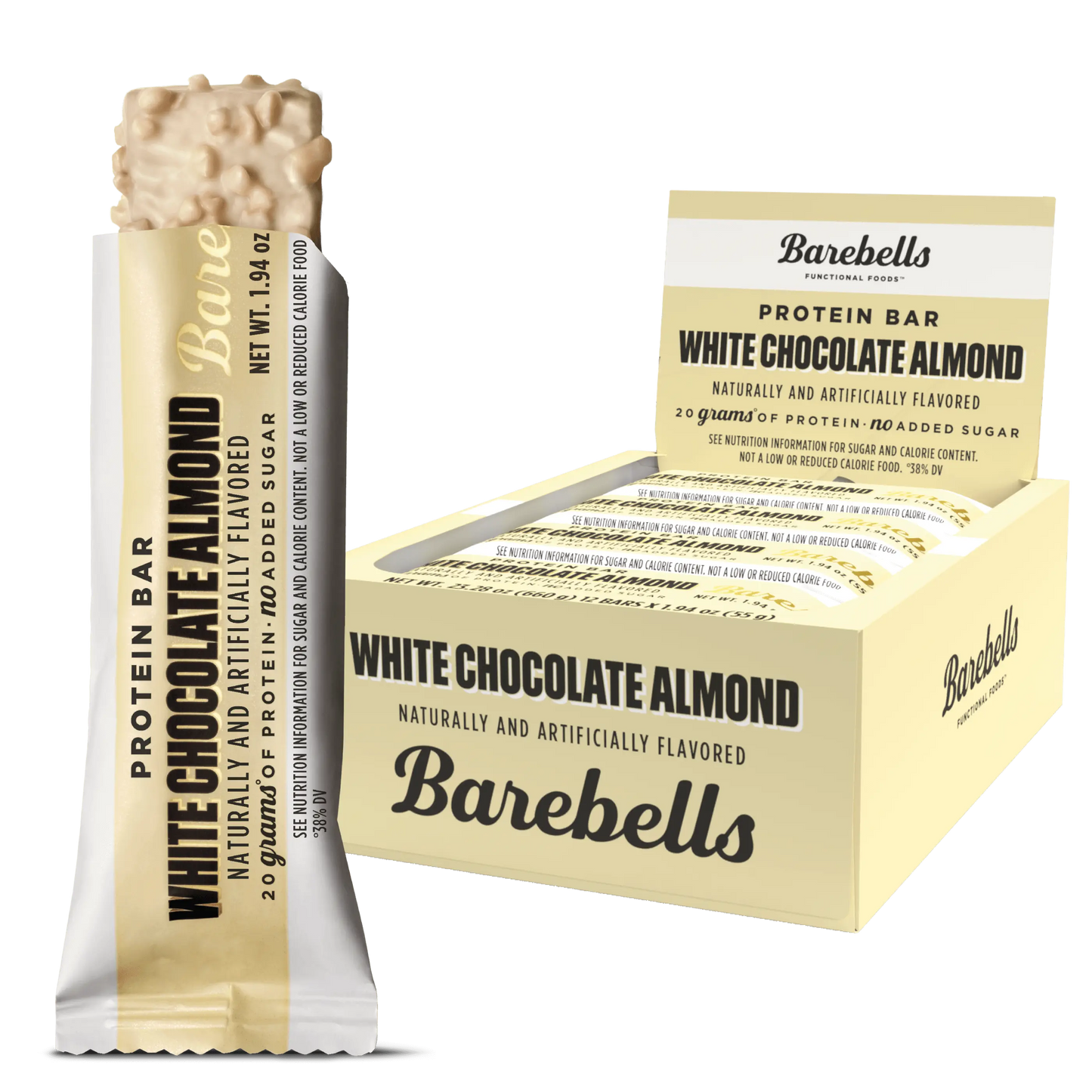 Barebells Protein Bars  - 12 Count, 1.9oz Bars - Protein Snacks with 20g of High Protein - 1g of Total Sugars